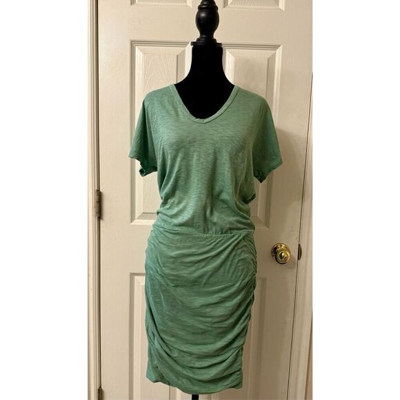 Michael Stars Odessa One & Done V-Neck Atlas Mint Green Cotton Dress Size XS - Picture 1 of 9